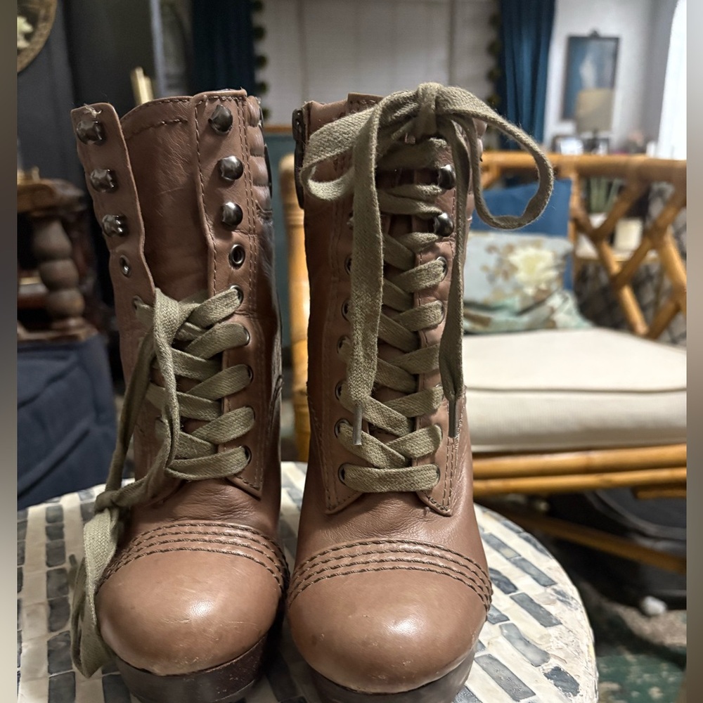 Donna Karen soft brown‎ leather winter boots size 7.5 - Picture 3 of 6